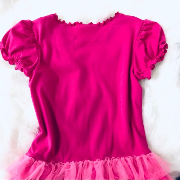 Ruffle Dress Pink. Girls. Hanna Anderson. Size 140 - Picture 5 of 5
